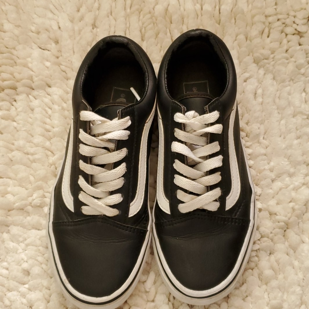 Black leather Vans - Picture 1 of 3
